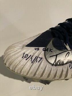 Trevor Siemian Denver Broncos Game Used Worn Cleat Signed Fanatics Authenticated