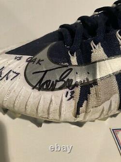 Trevor Siemian Denver Broncos Game Used Worn Cleat Signed Fanatics Authenticated