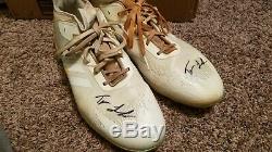 Trevor larnach game used cleats signed (mn twins)