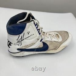 Troy Aikman Signed Dallas Cowboys 1990's Game Used Cleats Sneakers JSA COA