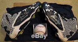 Twins Brian Dozier 2016 Game Used SIGNED Cleats 2 (NO MLB Holo)