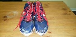 Tyler Flowers Atlanta Braves Game Used Autograph CLEATS MLB ALL STAR CATCHER