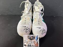 Tyler Soderstrom Oakland A's Auto Signed 2023 Game Used Cleats Beckett /
