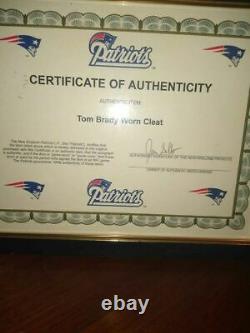 ULTRA RARE Tom Brady Game Worn Used Shoe Cleat New England Patriots COA