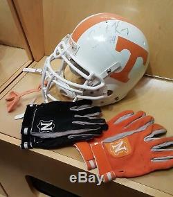 University Tennessee game used football jersey pants helmet gloves cleats LOT
