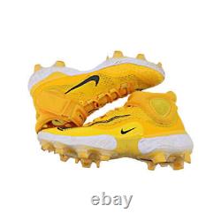 Victor Caratini Brewers Game Used 9/23 Nike Huarache Yellow Cleats 11 (MLB Auth)