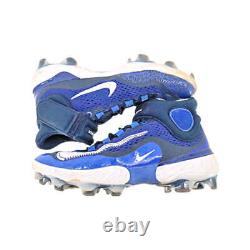 Victor Caratini Brewers Game Used 9/29/23 Nike Huarache Blue Cleats 11 MLB Auth