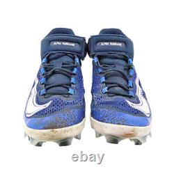 Victor Caratini Brewers Game Used Nike Huarache Blue Cleats Size 11 Caratini LOA