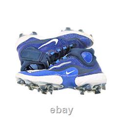 Victor Caratini Brewers Game Used Nike Huarache Blue Cleats Size 11 Caratini LOA