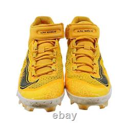 Victor Caratini Brewers Game Used Nike Huarache Cleats Size 11 (C) Caratini LOA