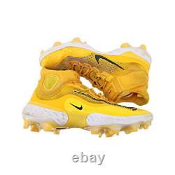 Victor Caratini Brewers Game Used Nike Huarache Yellow Cleats 11 (B)Caratini LOA