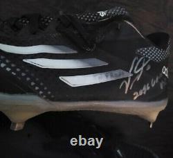 Victor Robles 2016 Game Used Adidas Signed & Inscribed Cleats ONYX COA