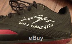 Victor Robles GAME USED 2017 CLEATS game worn SIGNED auto NATIONALS