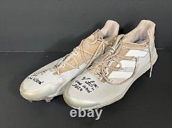 Victor Scott St Louis Cardinals Auto Signed 2024 Game Used Cleats