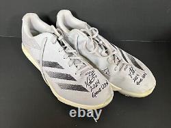 Victor Scott St Louis Cardinals Auto Signed 2024 Game Used Cleats