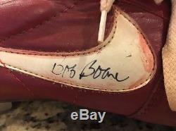 Vintage 80s Bob Boone Game Used Nike Autographed Cleat Phillies JSA Certified