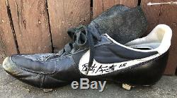 Vtg 1984 Rusty Kuntz Autographed Game Used Worn Nike Cleats Detroit Tigers WSC