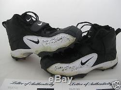 WALTER JONES signed GAME USED SEAHAWKS Nike Zoom Cleats withGame Used 10-1-06-PSA