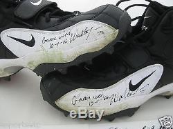 WALTER JONES signed GAME USED SEAHAWKS Nike Zoom Cleats withGame Used 10-1-06-PSA