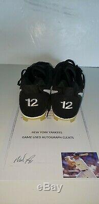 Wade Boggs New York Yankees Game Used Autograph Cleats Hof Mlb All Star