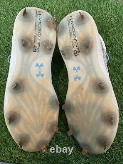Wander Franco Tampa Bay Rays Game Used Cleats Signed ST 550 Home Run LOA