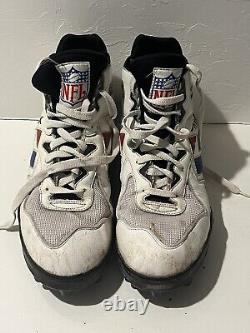 Warren Moon Houston Oilers Personalized Dual Autographed Game Used Cleats PSA