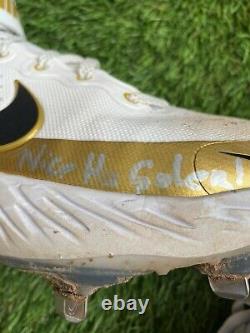 William Contreras Atlanta Braves Game Used Cleats 2021 World Series Signed LOA