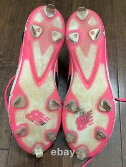 Xander Bogaerts 2015 GAME USED Mother's Day CLEATS pair autograph SIGNED Red Sox