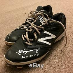 Xander Bogaerts Anderson Authentics Game Used Autographed Cleats 2016 Red Sox