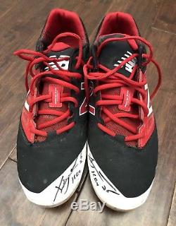 Xander Bogaerts GAME USED 2016 CLEATS game worn SIGNED auto RED SOX