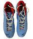 Yadier Molina Game Used/Worn Signed & Inscribed Powder Blue Jordan 13 Cleats JSA