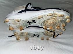 Yainer Diaz Auto Signed 2023 Game Used Cleats Spikes Beckett Hologram Blue/White