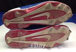 Yasiel Puig Signed Nike Pair of Game Used Shoes Cleats PSA Y91988 Y91987