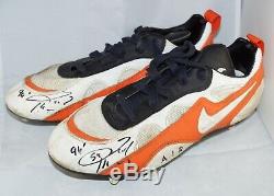 ZACH THOMAS #54 MIAMI DOLPHINS Signed Auto Game Used Worn NIKE Cleats 1996
