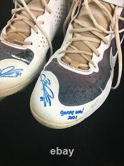 Zack Collins Chicago White Sox Signed Autographed Game Used Cleats Beckett COA